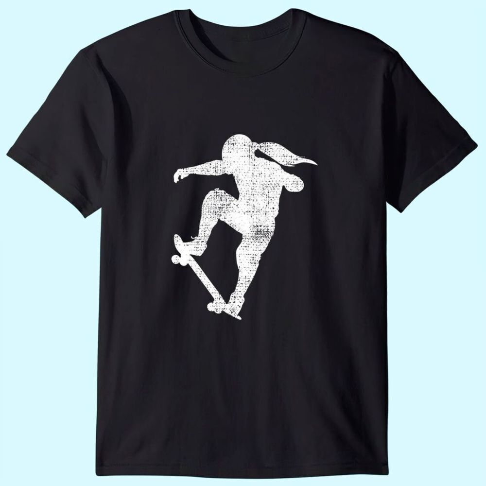 Skater Girl Skateboard Gift Skateboarder Tshirt